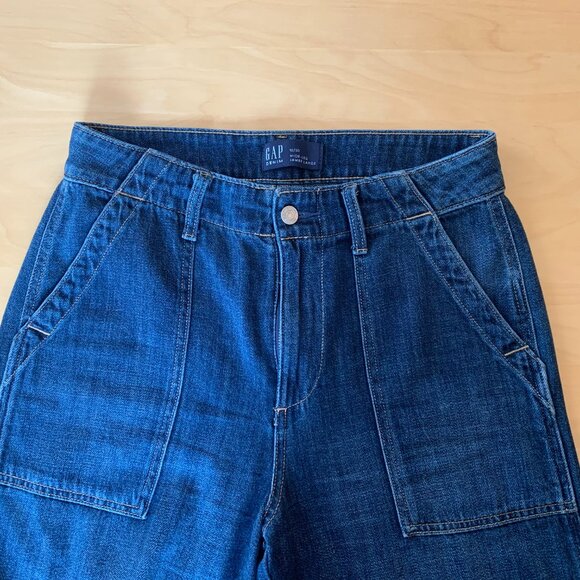 Gap Wide Leg Cropped Denim Size: 10/30 - Picture 3 of 7